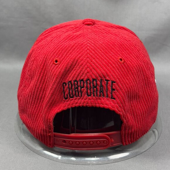 Chicago Bulls NBA Snapback Hat Cap 47 Brand Red Corduroy Golfer Retro Golf Mens - Picture 3 of 16